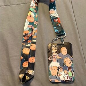 King of the Hill - lanyard and ID card holder